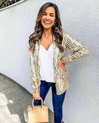 Blazer à paillettes Linn | LE must-have pour les prochaines vacances
