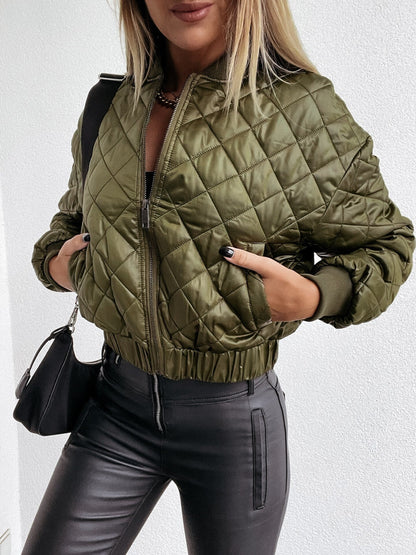 - Veste matelassée métallique pour femmes