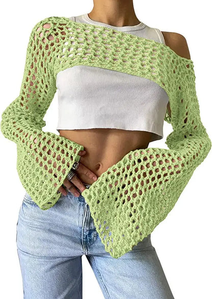 Top Mesh Crop pour femmes