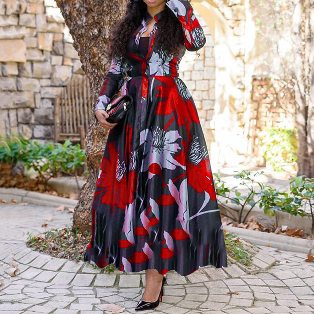 Lucie - Robe élégante à motif floral