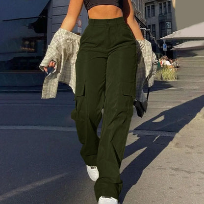 Clara - Pantalon Cargo Taille Haute pour Femmes