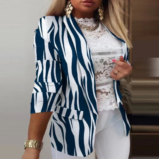 Thanea | blazer femme manches longues tie dye