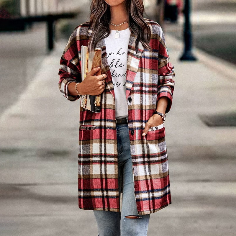 BethanysJacket I Veste à carreaux pour femmes