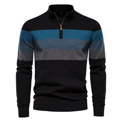Yadrian Sweater | Pull zippé en coton pour hommes
