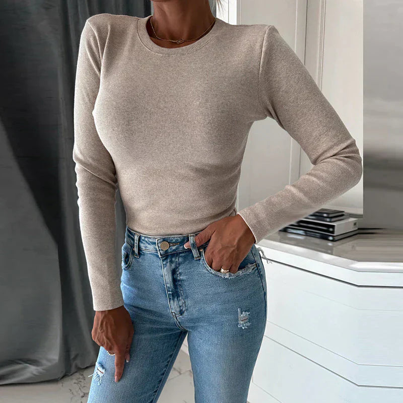 Glee - Pull Automnal Stylé Sexy à Manches Longues pour Femmes