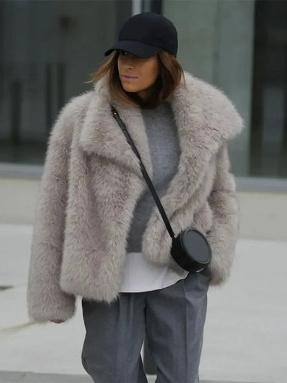 Kylee - élégant manteau d'hiver en fourrure