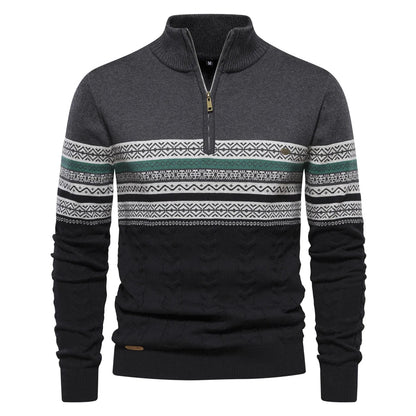 Yarvik Sweater | Pull à motif rétro pour hommes
