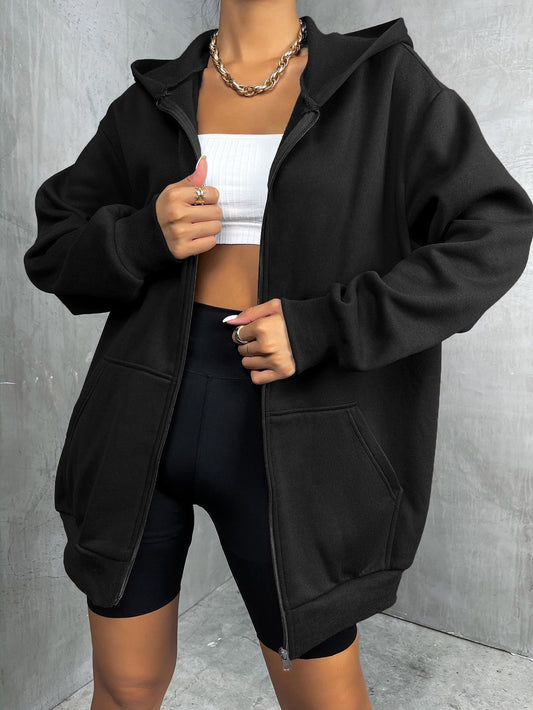 ChristinasVest I Gilet avec fermeture éclair et capuche pour femmes