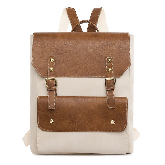Amelia | Sac à dos intemporel avec boucle et rabat pour le voyage et l'ordinateur portable