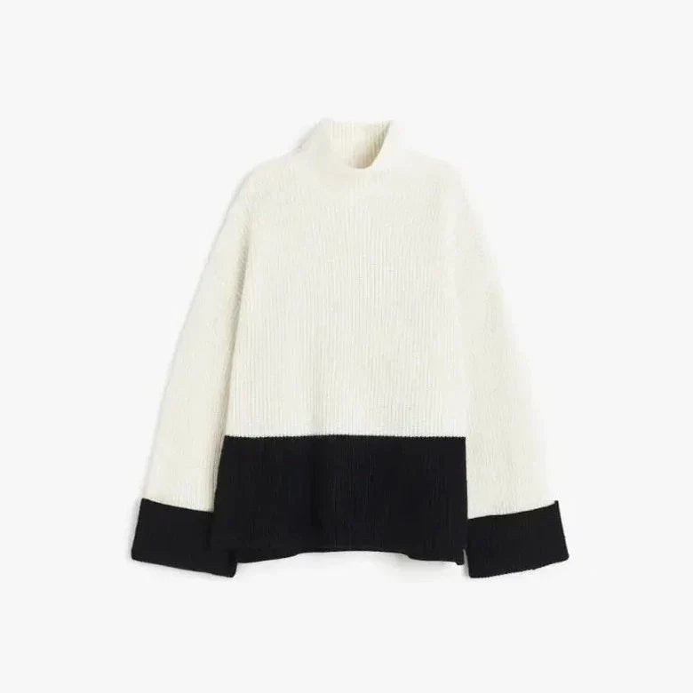 Hannah - Pull Automnal à Col Roulé Stylé pour Femmes