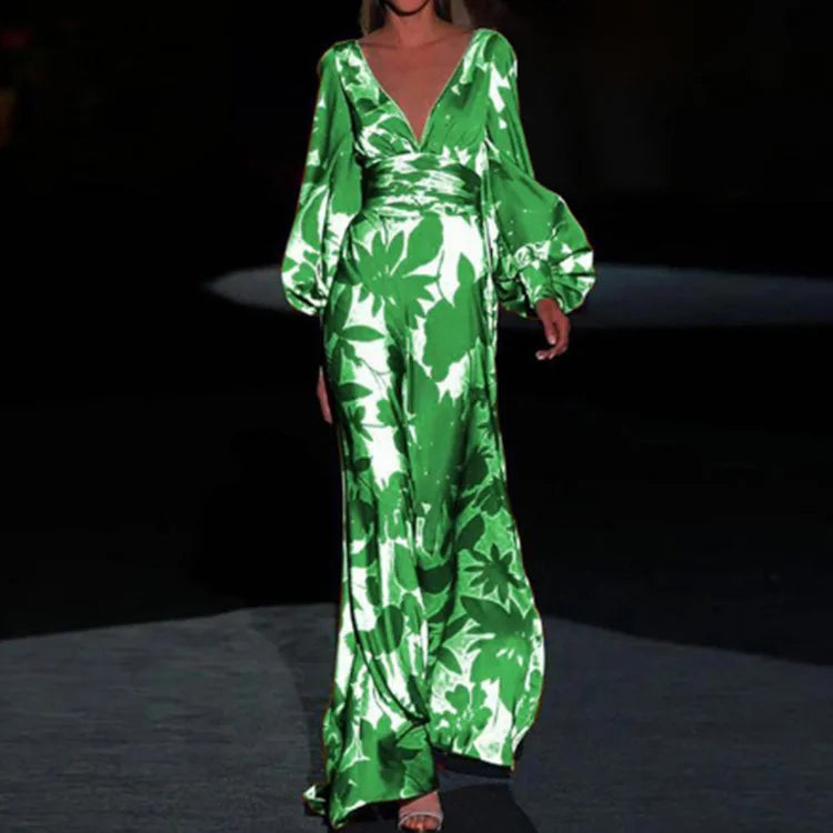 Brenda - Robe à la mode avec décolleté en V