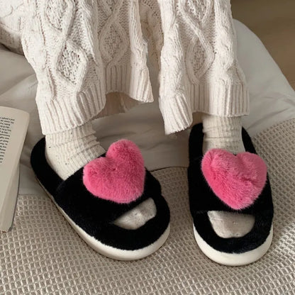 Chaussons Chloé Heart | Fluffy & Warm