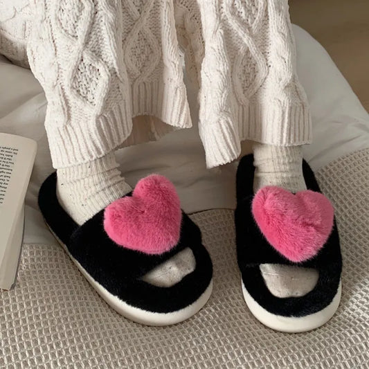 Chaussons Chloé Heart | Fluffy & Warm