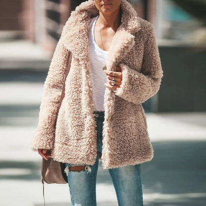 Manteau chaud en polaire | Beige - Confortable et à la mode