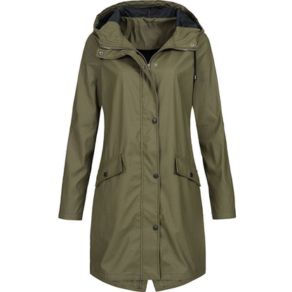 Veste imperméable jaune à capuche pour femmes | Parfaite pour les activités de plein air