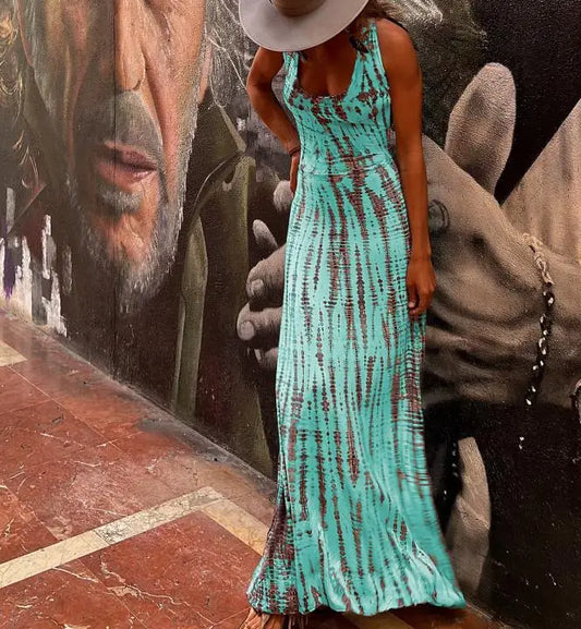 Benilda -Mode bohème sexy sans manches avec dos ouvert