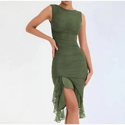 Fenna - Robe bodycon élégante à volants