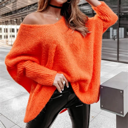 Jackie - Pull Oversize à Col V pour Femmes