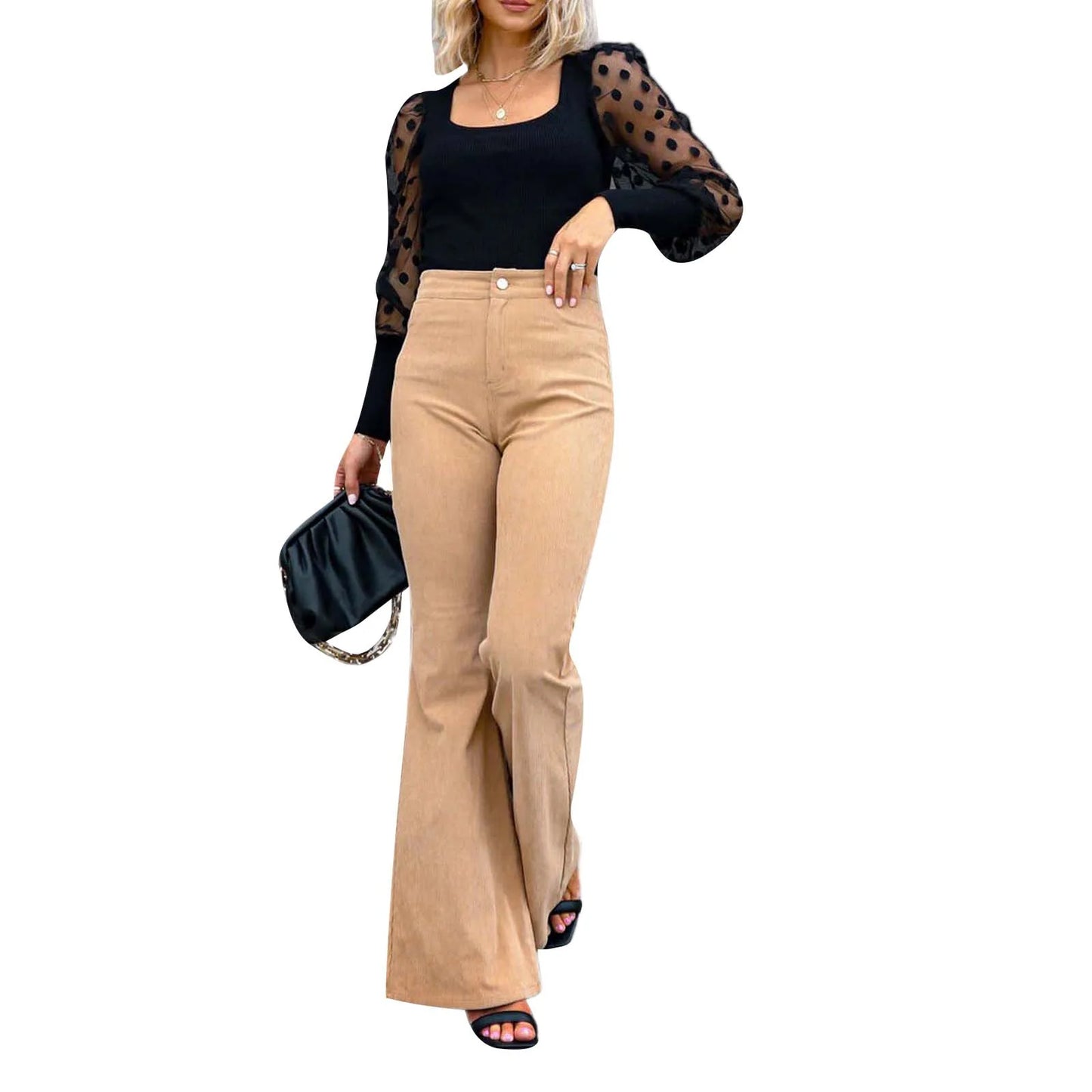 Pantalon évasé tendance pour femmes