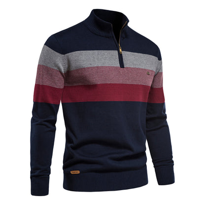 Yadrian Sweater | Pull zippé en coton pour hommes