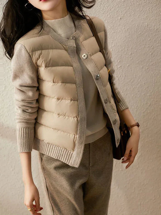 Veste polaire avec manches en tissu | Pia Coat