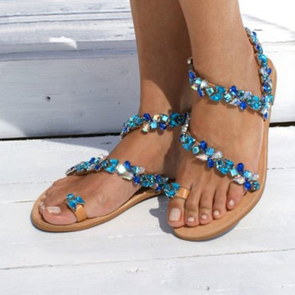Slides en cristal | Sandales en diamant