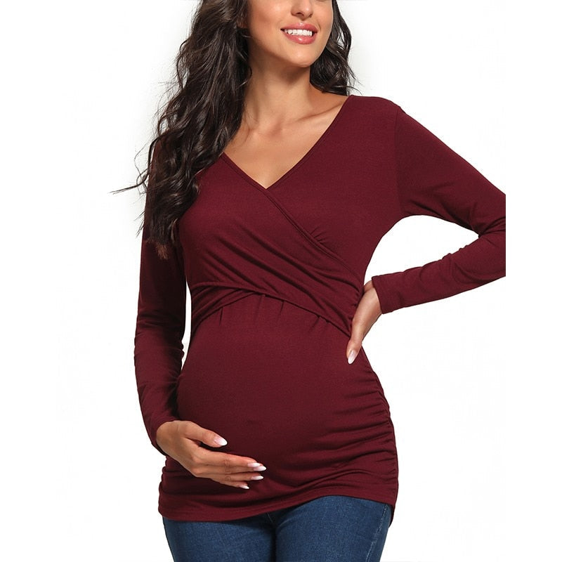 T-shirt d'allaitement | Allaitement facile grâce aux ouvertures au niveau des seins