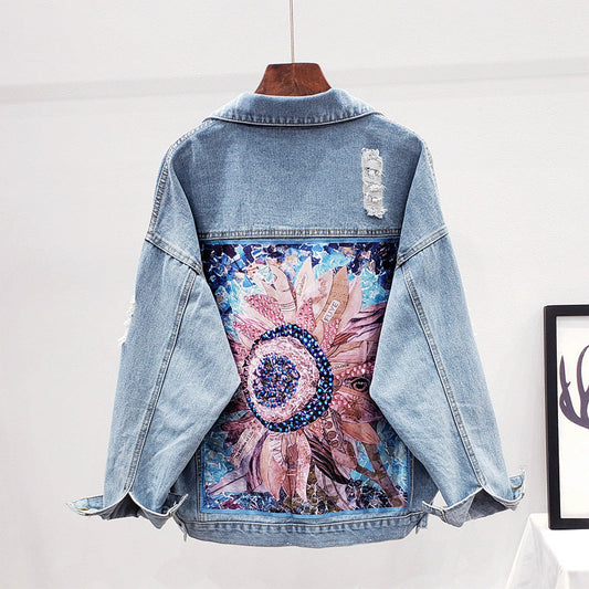 Eva | Veste en jean large