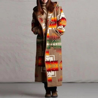 Long manteau de style ethnique