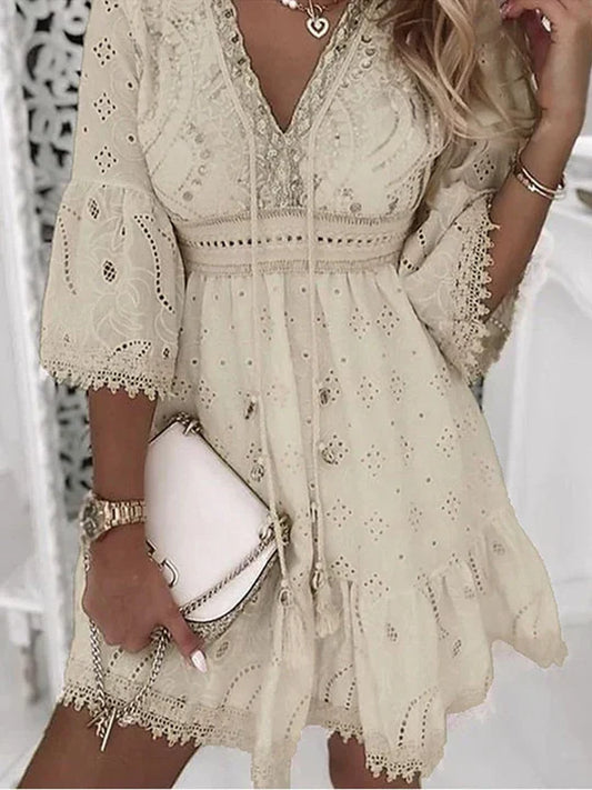 Robe d'été bohème avec broderie