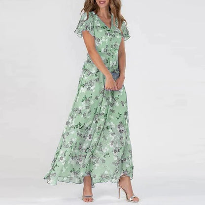 Victoria - Longue robe d'été à motif floral