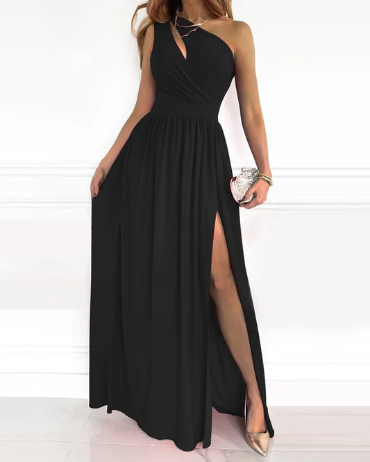 Daphne - Robe longue élégante à une épaule