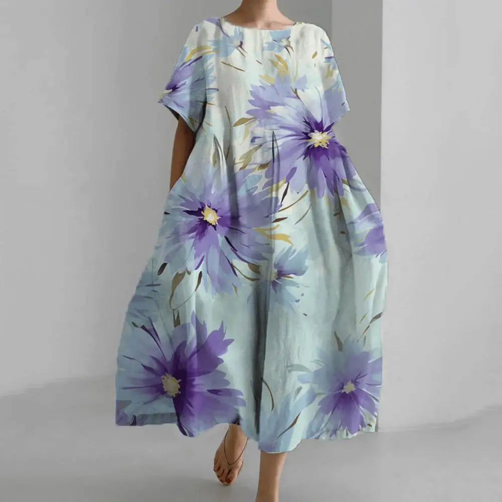 Amelia - Robe midi à motif floral