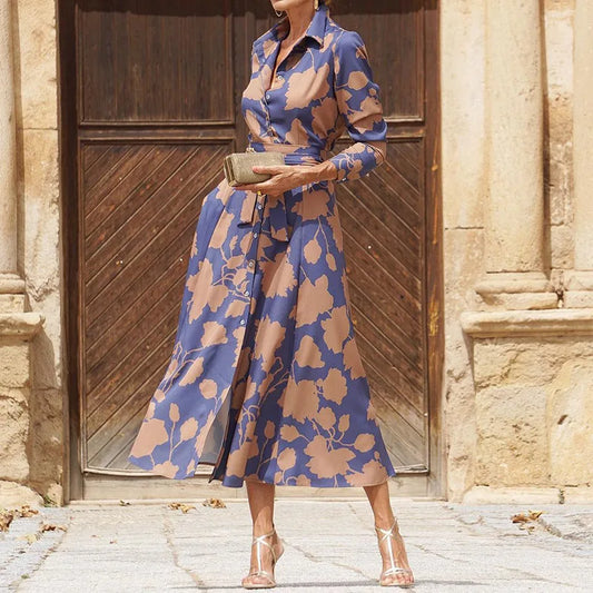 Robe élégante à manches longues