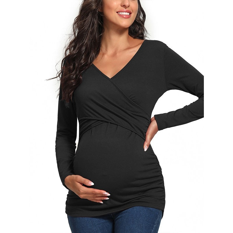 T-shirt d'allaitement | Allaitement facile grâce aux ouvertures au niveau des seins