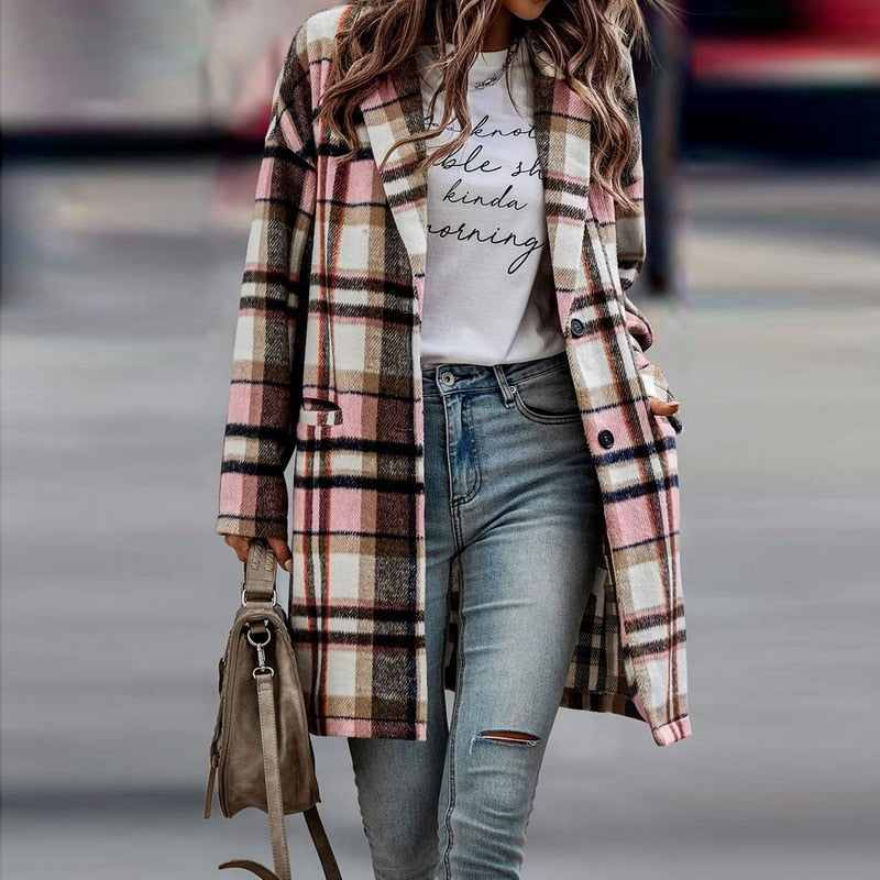 BethanysJacket I Veste à carreaux pour femmes