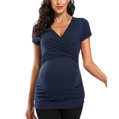 T-shirt d'allaitement | Allaitement facile par les ouvertures au niveau du sein