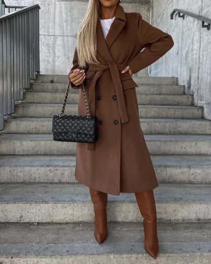 Sydney - élégant manteau d'hiver matelassé avec ceinture