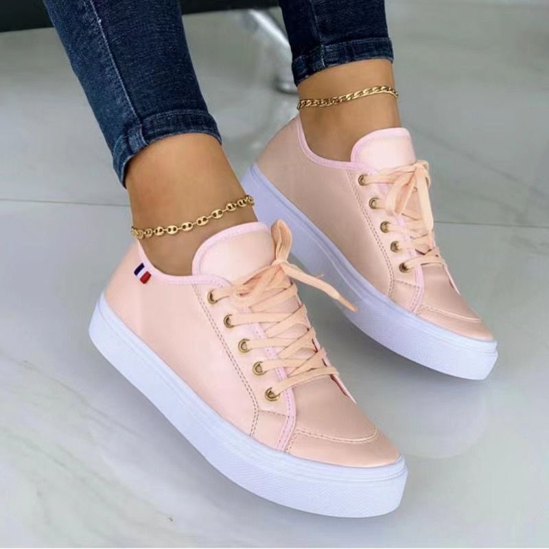 Chaussures en caoutchouc décontractées à bout rond et à plateforme pour femmes