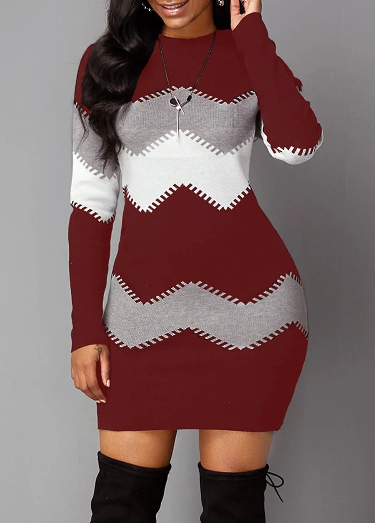 Isabel - Robe à manches longues pour femmes