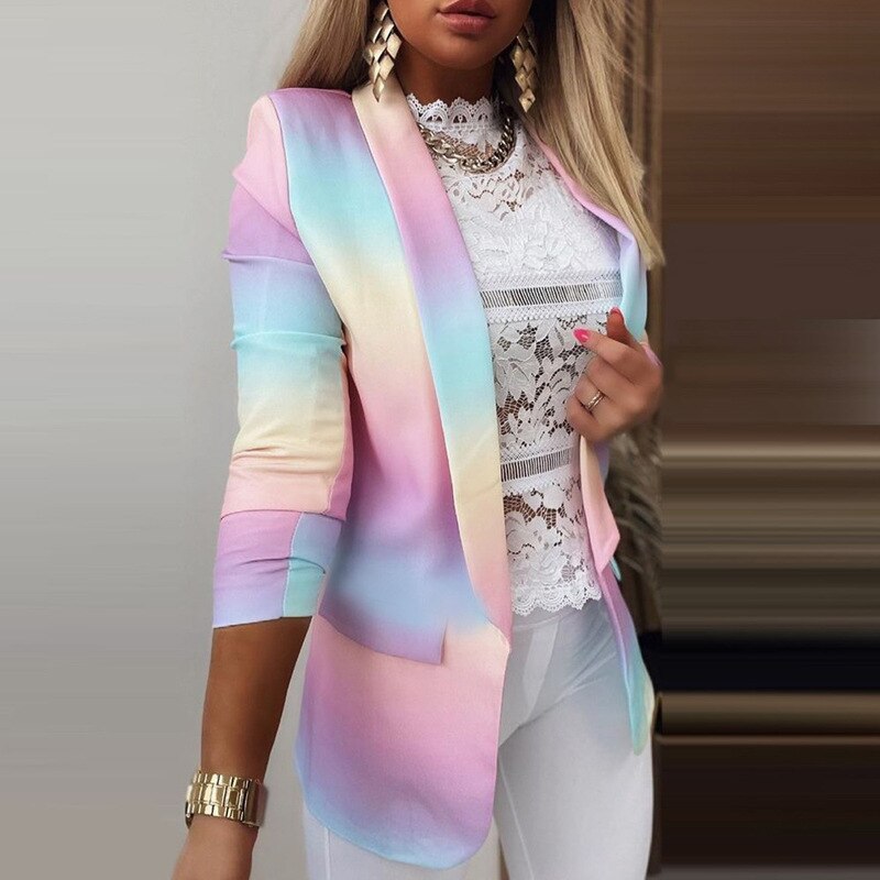 Blazer à manches longues pour femmes