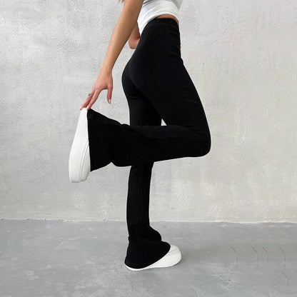 Pantalon élégant en flanelle pour femmes