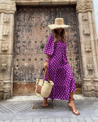 Bohème robe longue