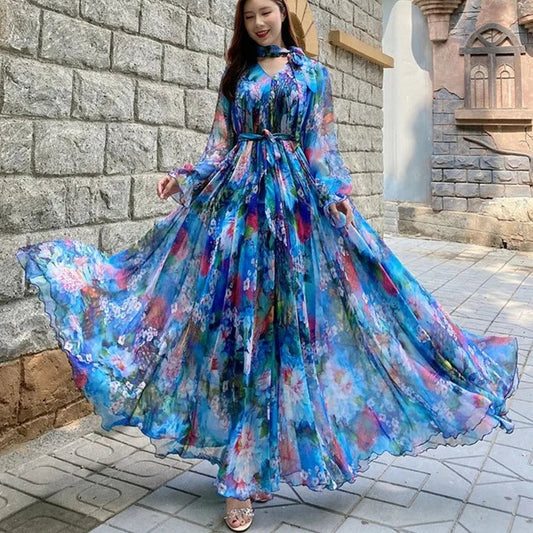 Colleen - Robe en dentelle imprimée