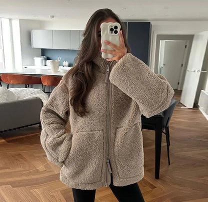 Iyanna - Veste vintage à col montant