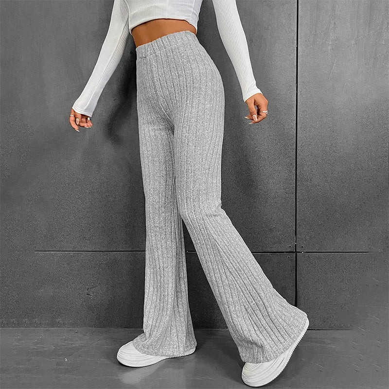 Eva | Pantalon palazzo côtelé | Chic décontracté | Tissu doux