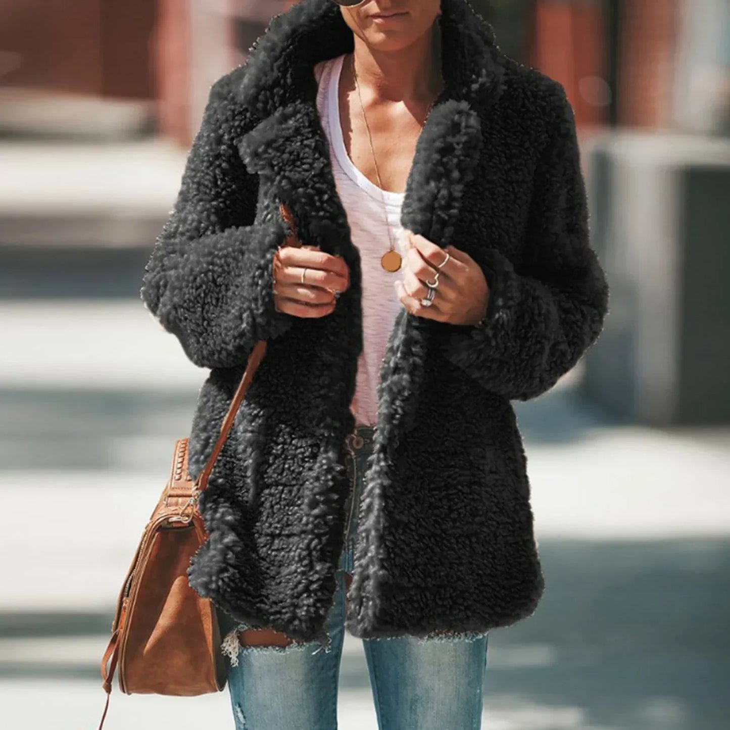 Manteau chaud en polaire | Beige - Confortable et à la mode