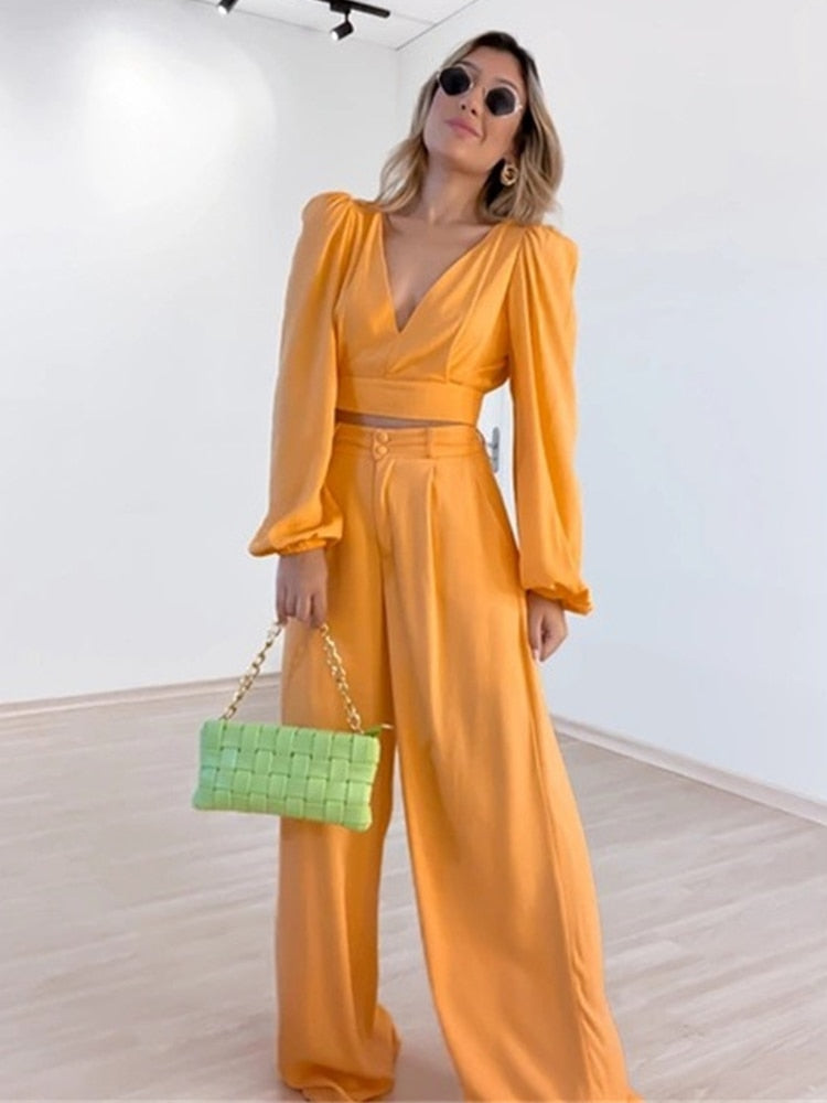 Ensemble deux pièces Jasmine | Orange