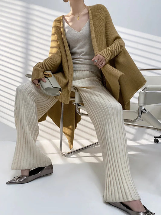Amara | Ensemble de vêtements de détente en tricot | Confort de luxe | Douceur de la laine mélangée