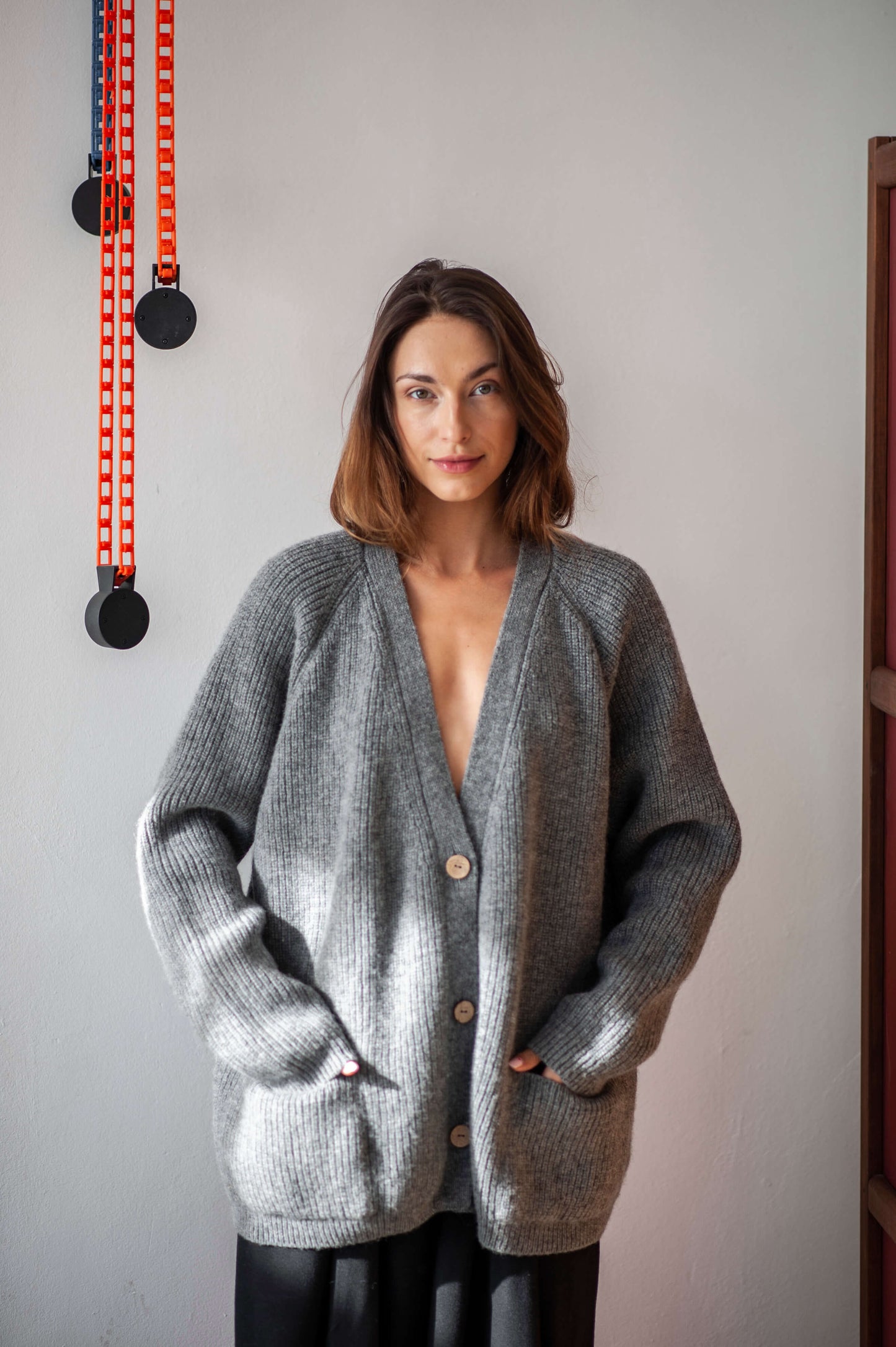 Evala - Luxueux cardigan en laine mérinos
